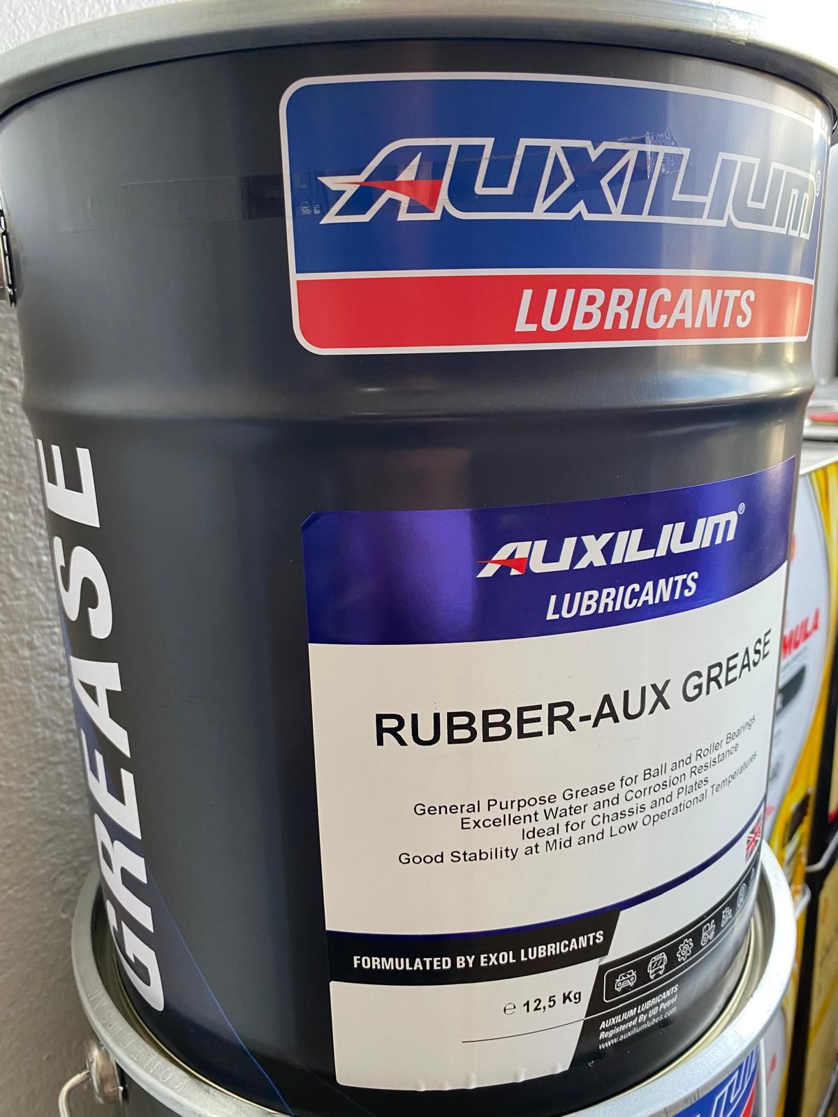 Auxilium Rubber-Aux Grease Teneke Kauçuklu Gres Yağı 12,5Kg